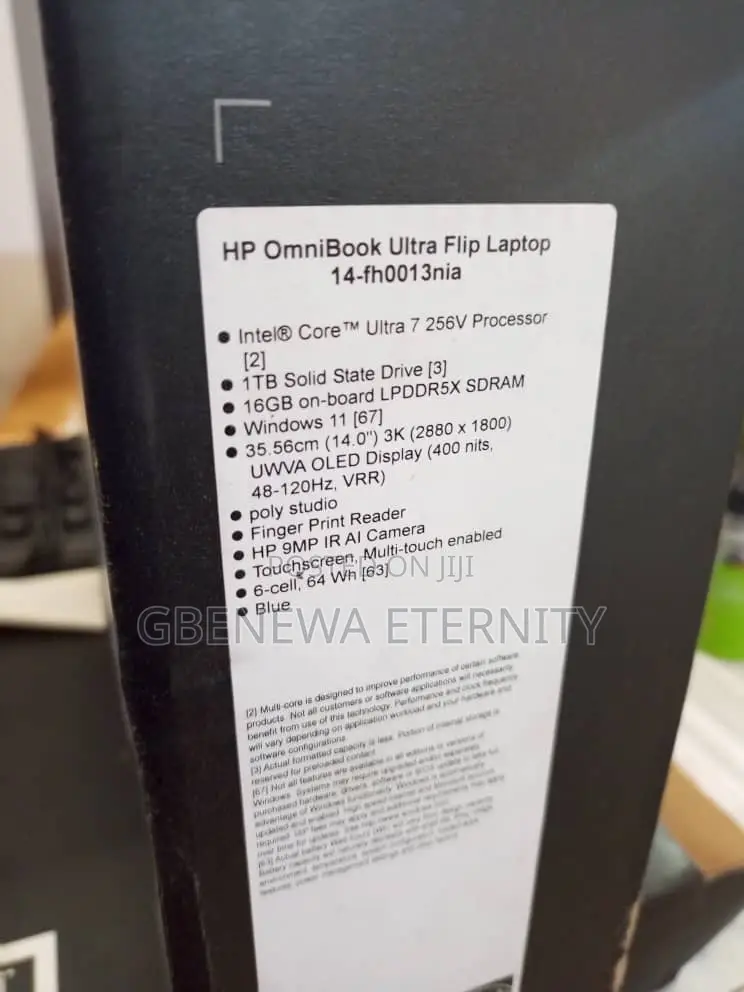 New Laptop HP OmniBook Ultra Flip 14" 16GB Intel Core Ultra 7 SSD 1T
