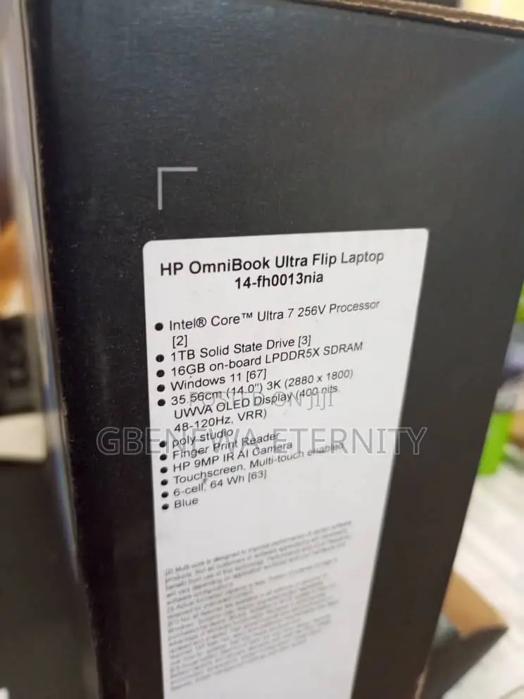 New Laptop HP OmniBook Ultra Flip 14" 16GB Intel Core Ultra 7 SSD 1T
