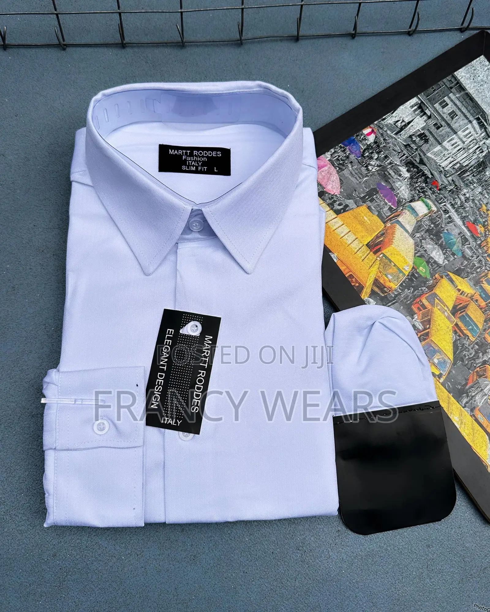 Office White and Blue Shirts Available in Sizes