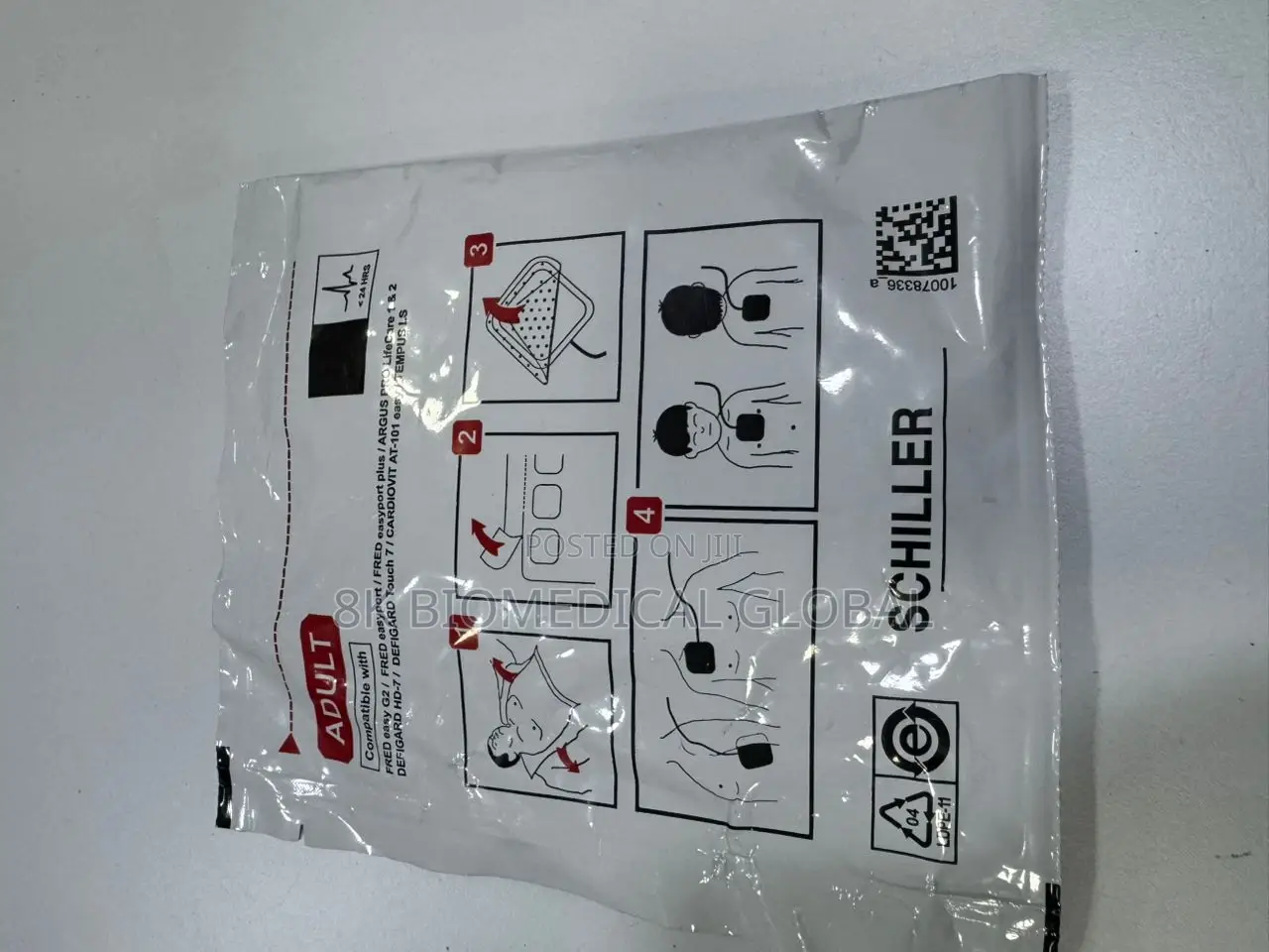 Schiller Electrodes For Fred Easyport Defibrillator