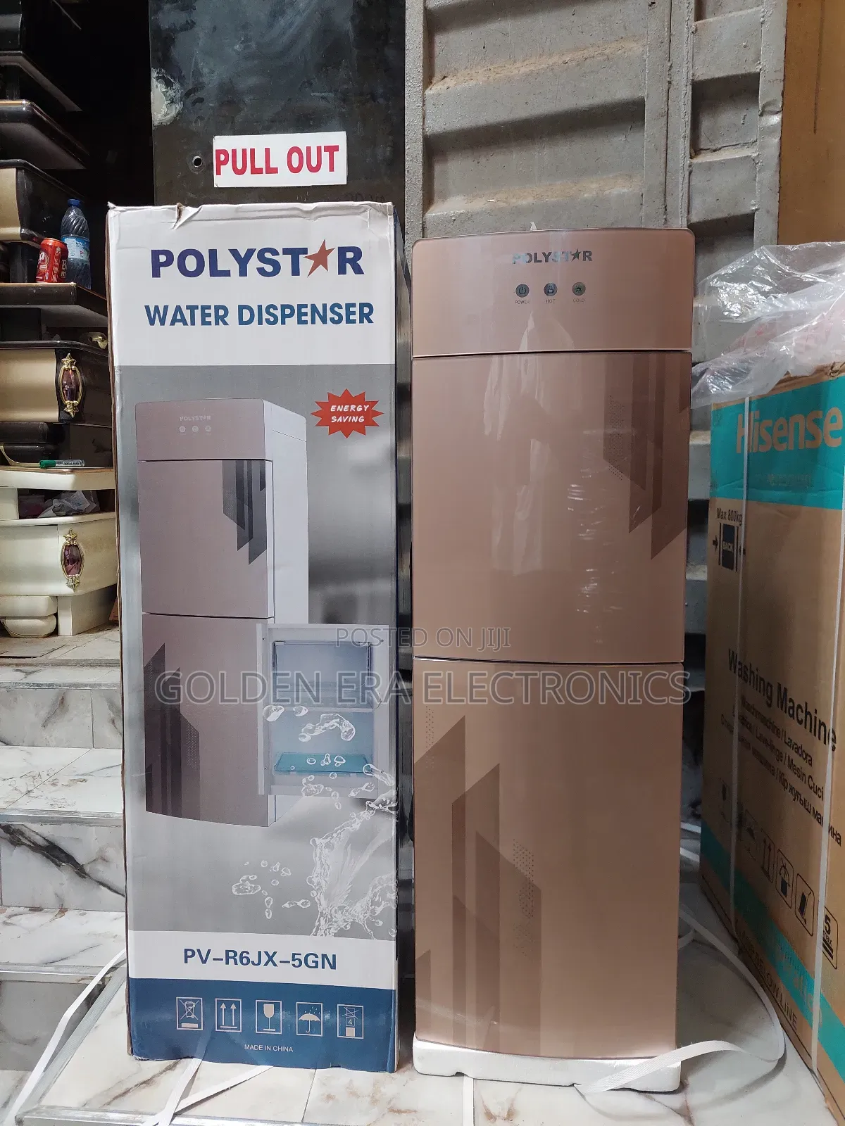 Polystar Double Door Water Dispenser With Fridge and Freezer