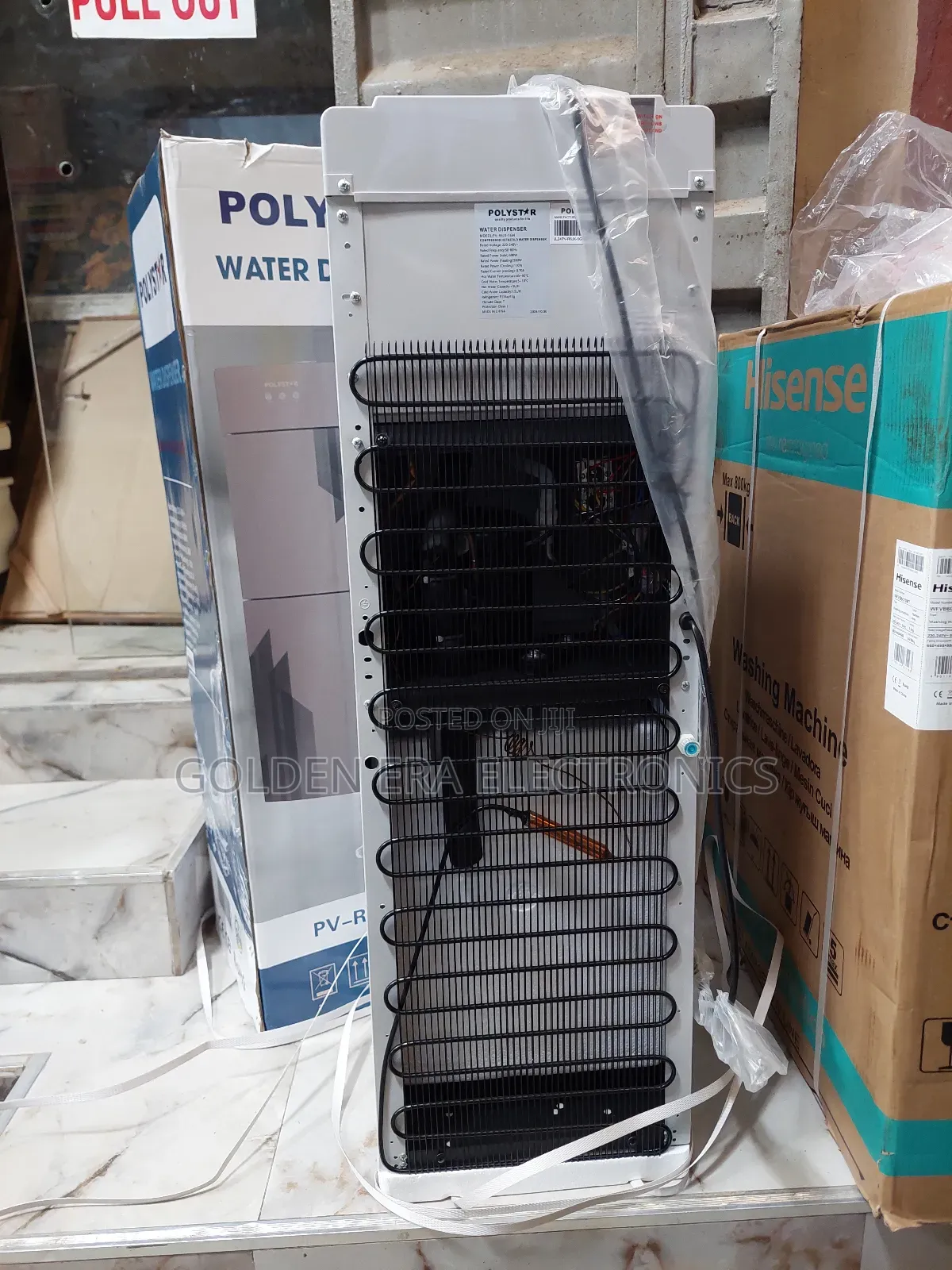 Polystar Double Door Water Dispenser With Fridge and Freezer