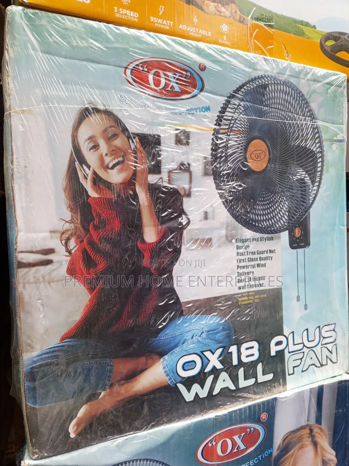 Ox Plus Wall Fan 18 Inches