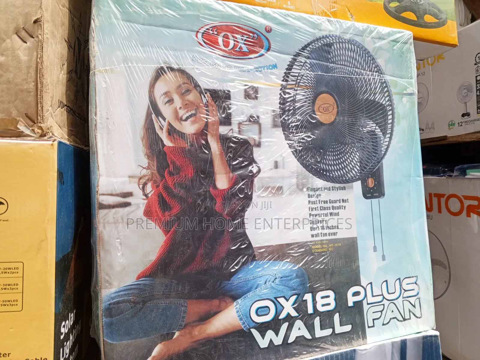 Ox Plus Wall Fan 18 Inches