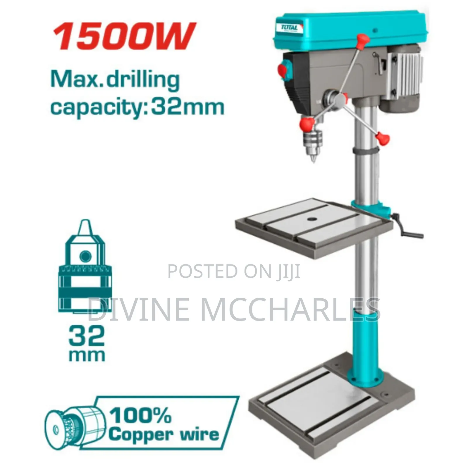Total Drill Press 1500w TDP