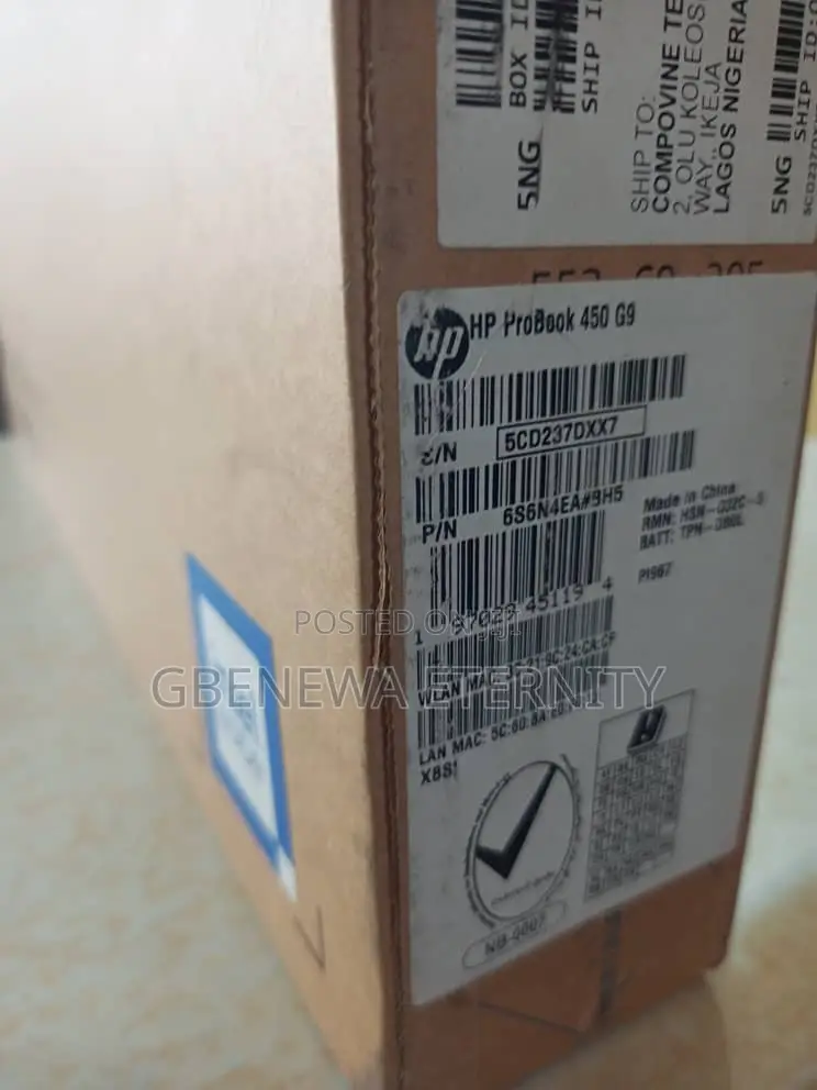 New Laptop HP ProBook 450 G9 8GB Intel Core I5 SSD 512GB