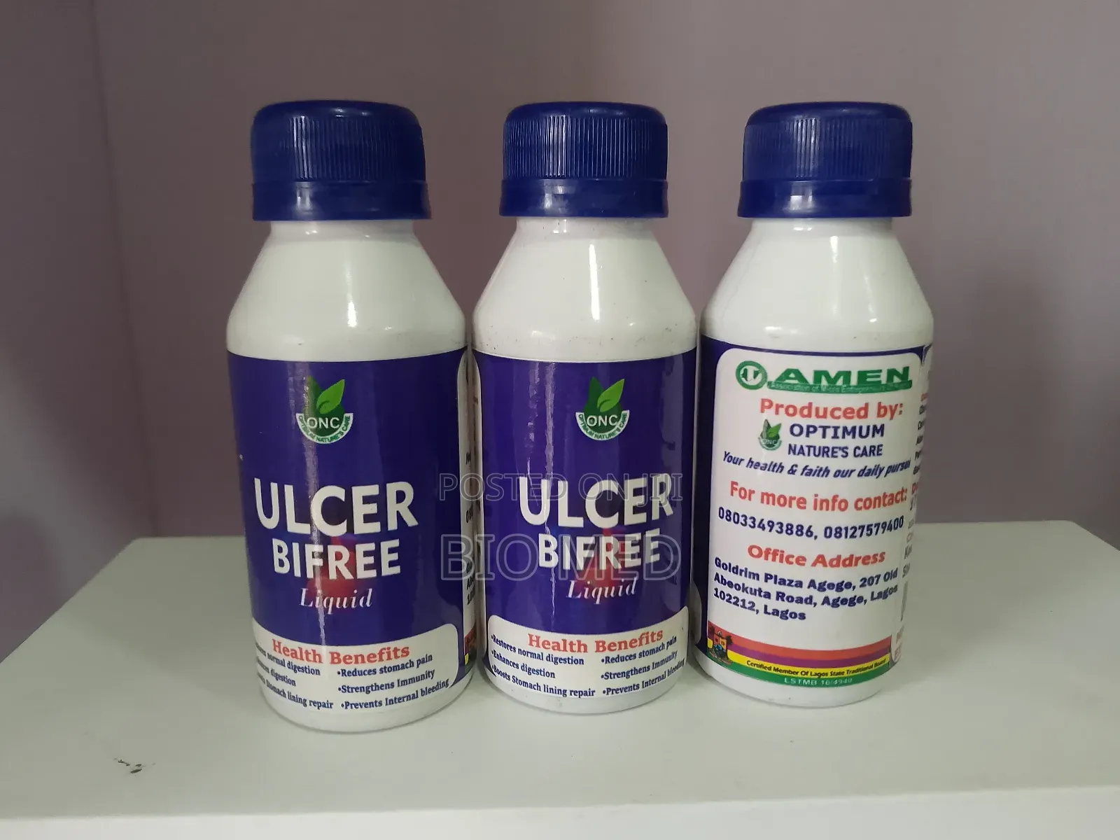 Ulcer Bifree Liquid, Natural Relief for Ulcer Stomach Pain