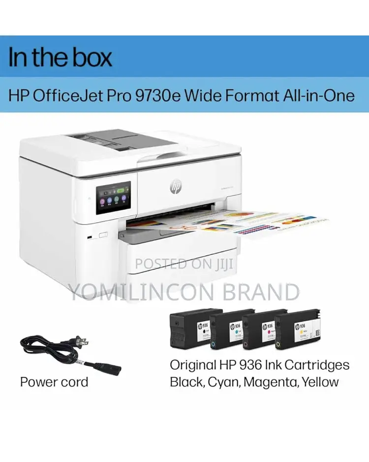 Hp Officejet Pro 9730e Wide-Format Wireless All-in-One Color Inkjet