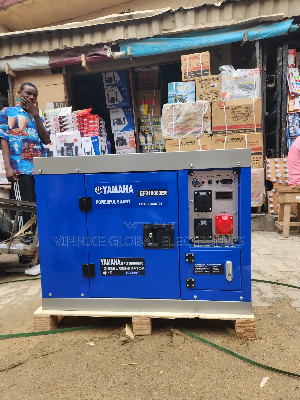 Three Phase Yamaha Diesel Silent Generator 12.5kva 100 Pure Copper