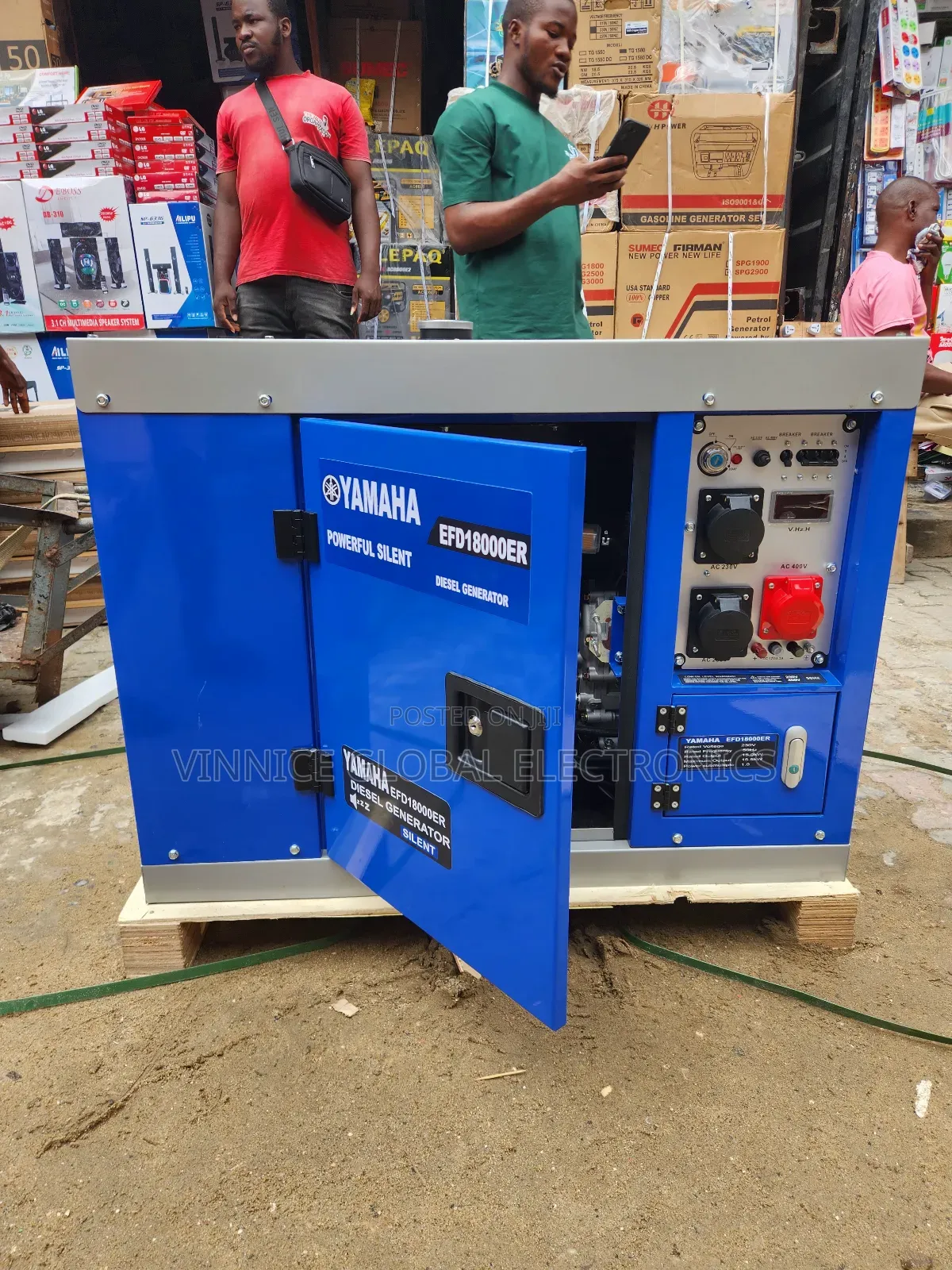 Three Phase Yamaha Diesel Silent Generator 12.5kva 100 Pure Copper