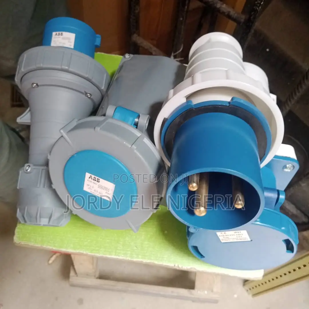 Original 63amps 3-Pin Abb Industrial Plug Socket.
