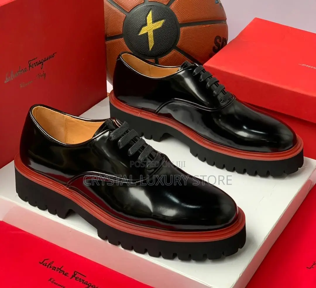 Sabotage Ferragamo Quality Luxury Men Cooperate Shoe