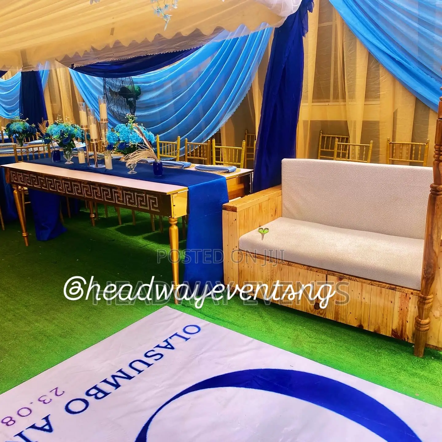 Traditional Wedding Decoration In A Compound In Ikorodu