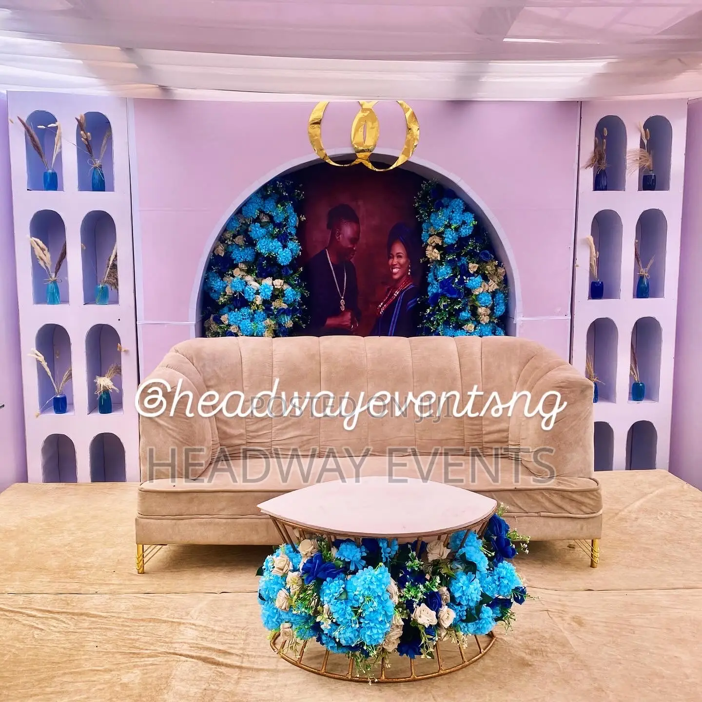 Traditional Wedding Decoration In A Compound In Ikorodu