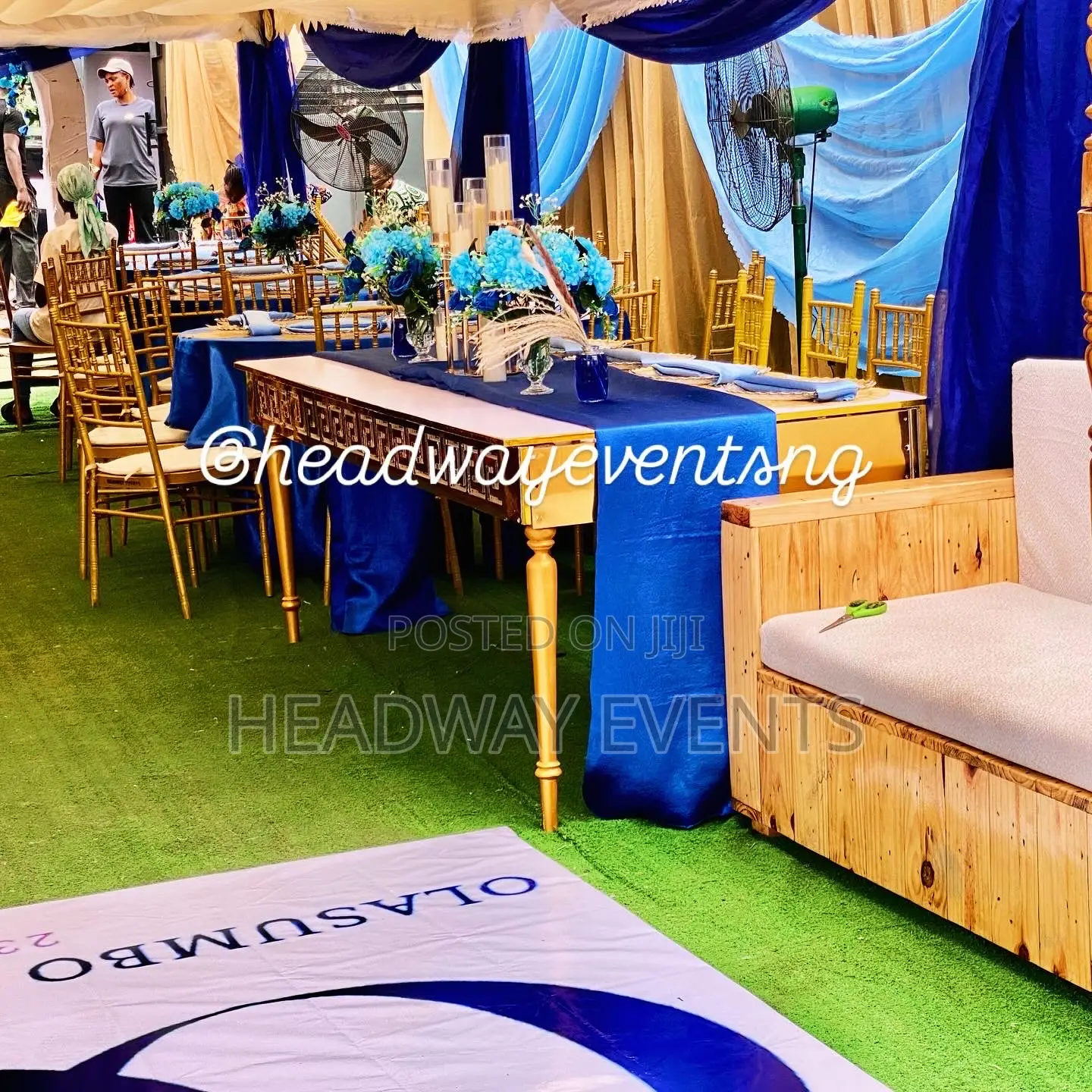 Traditional Wedding Decoration In A Compound In Ikorodu