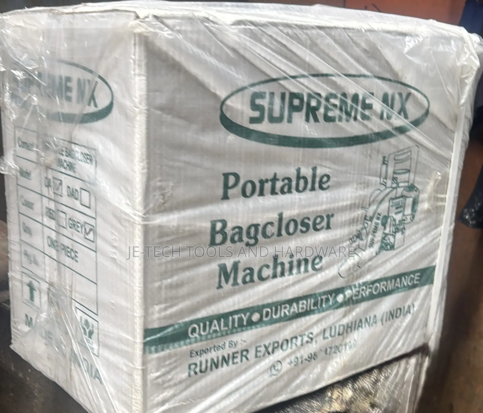Supreme Nx Portable Bag Closer Machine.
