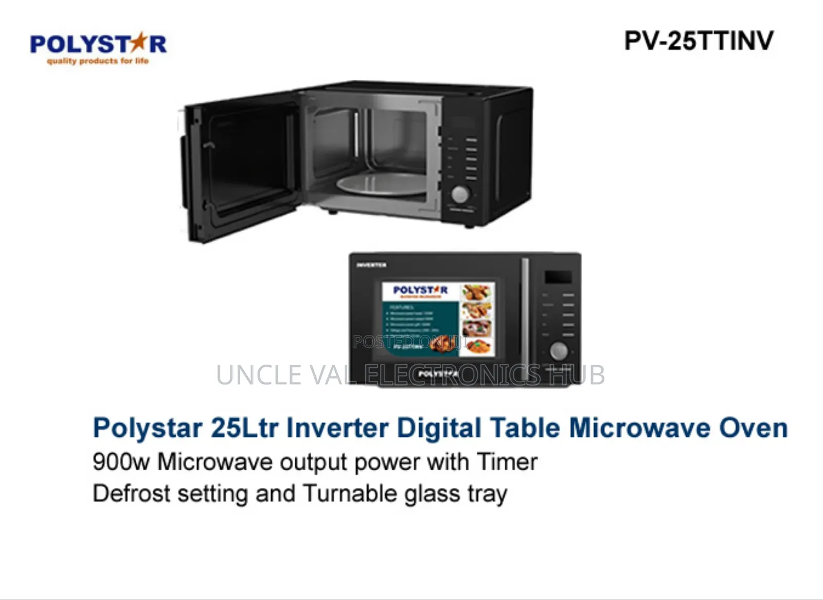 Polystar 25l Inverter Microwave Oven