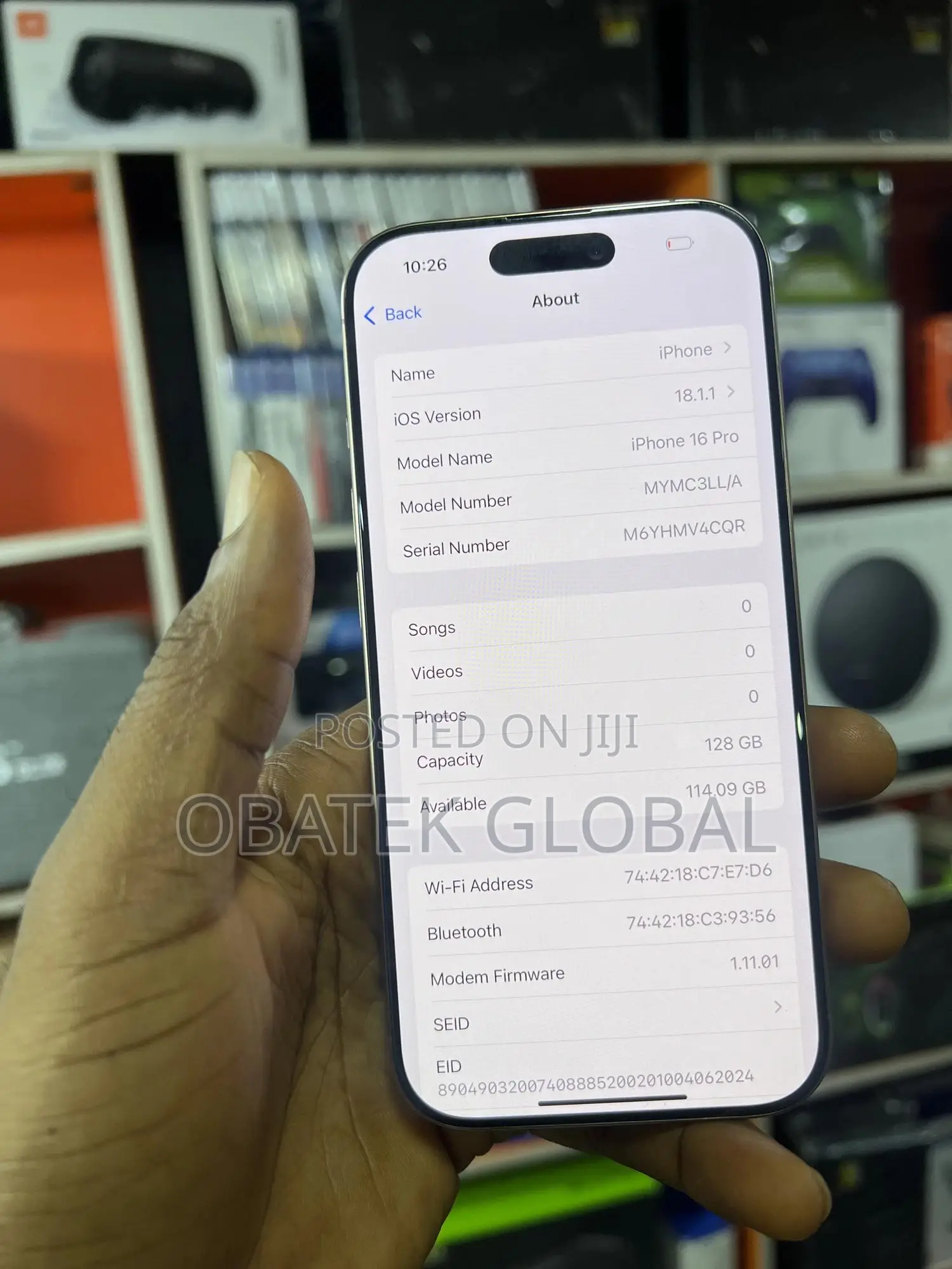 Apple iPhone 16 Pro 128 GB White