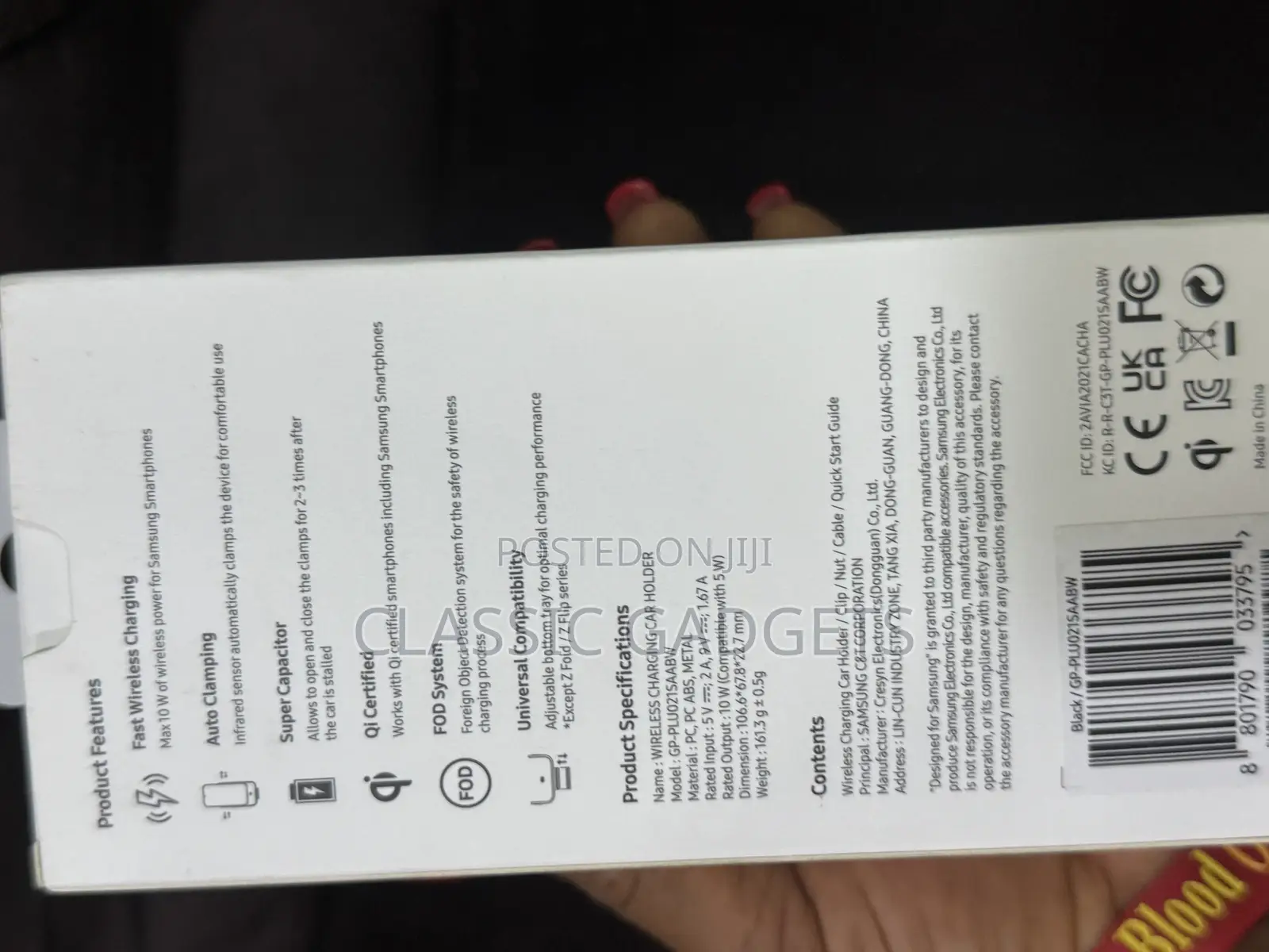 Samsung CNT Wireless Charging Car Holder