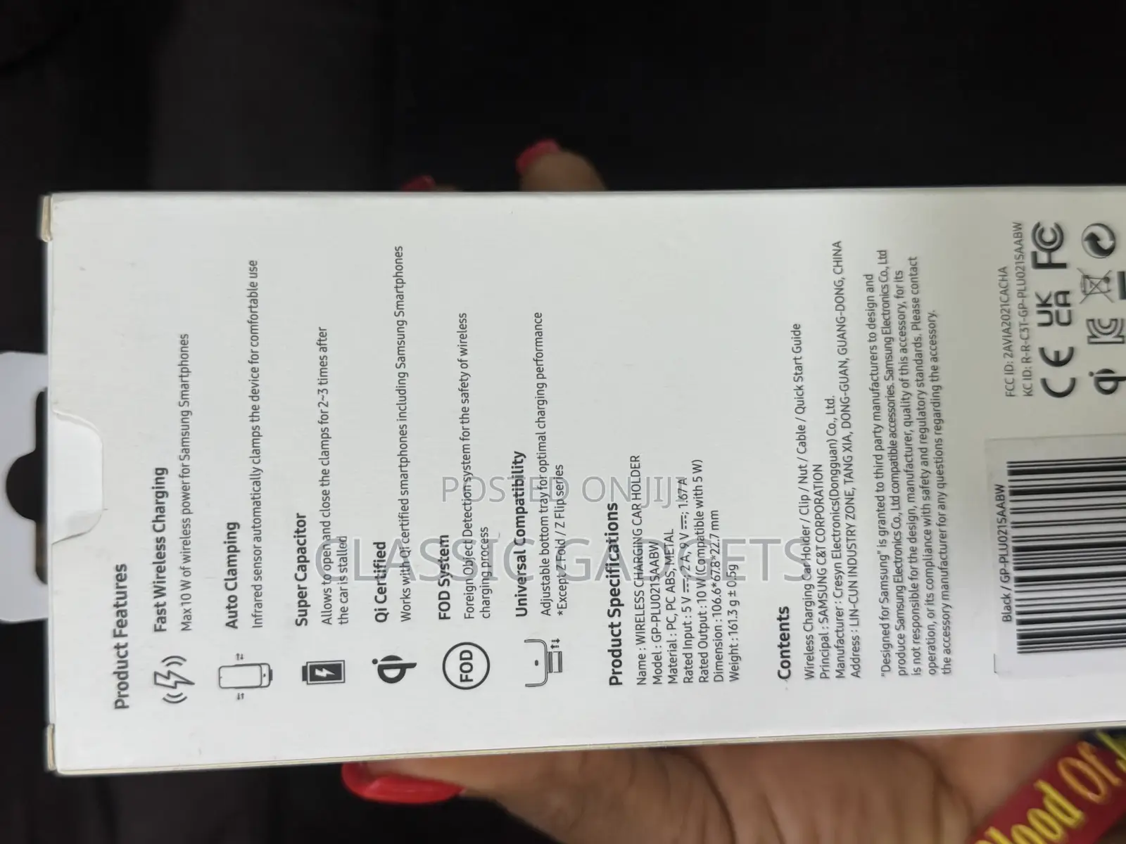 Samsung CNT Wireless Charging Car Holder