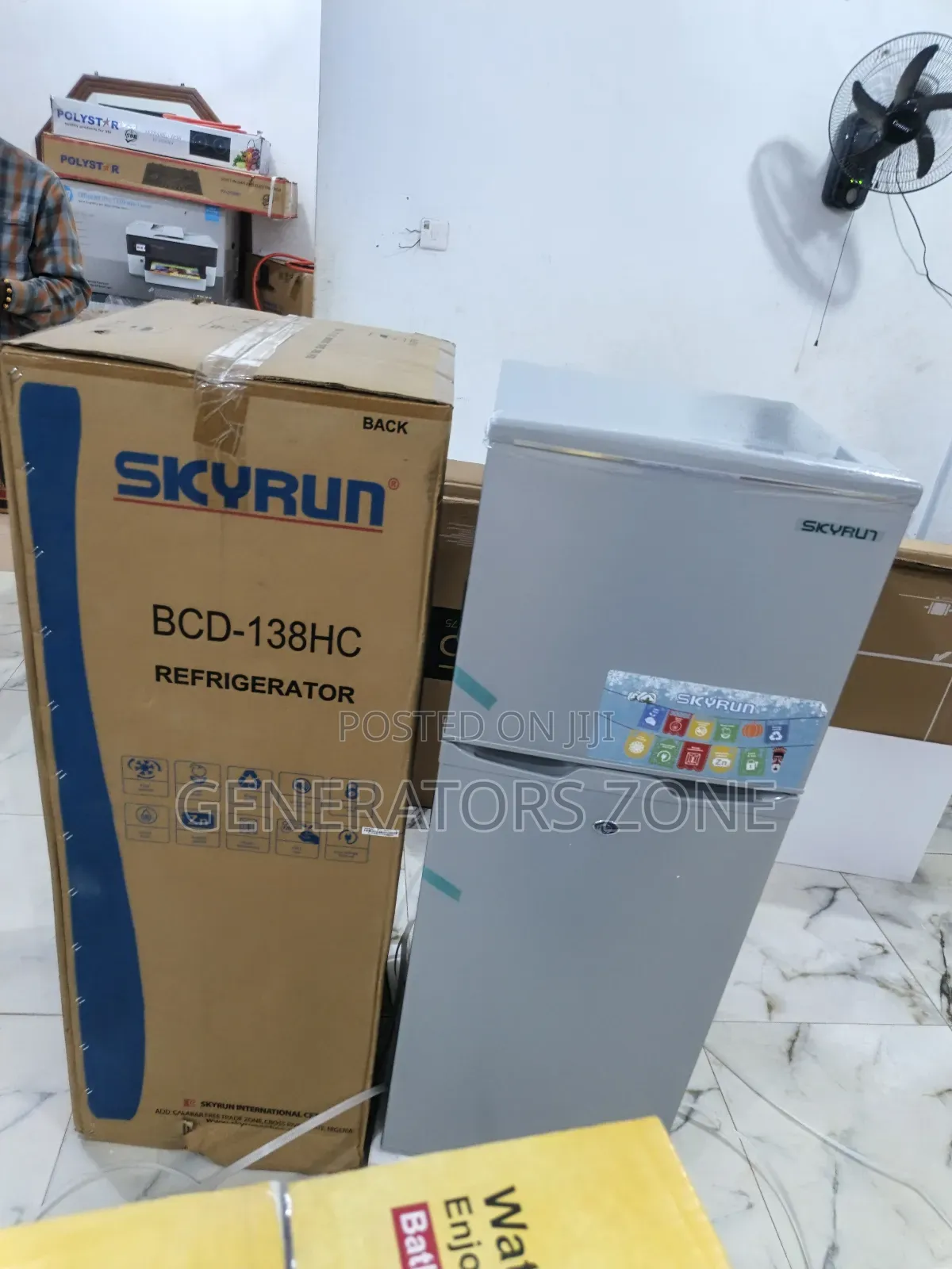 Skyrun 138l Double Door Refrigerator – Durable Energy Saving
