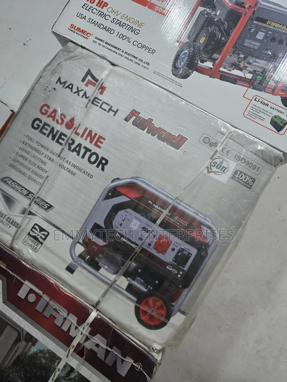 《》Brand New Maxmech Three Phase Petrol Generator 15kva 100% Copper Coi