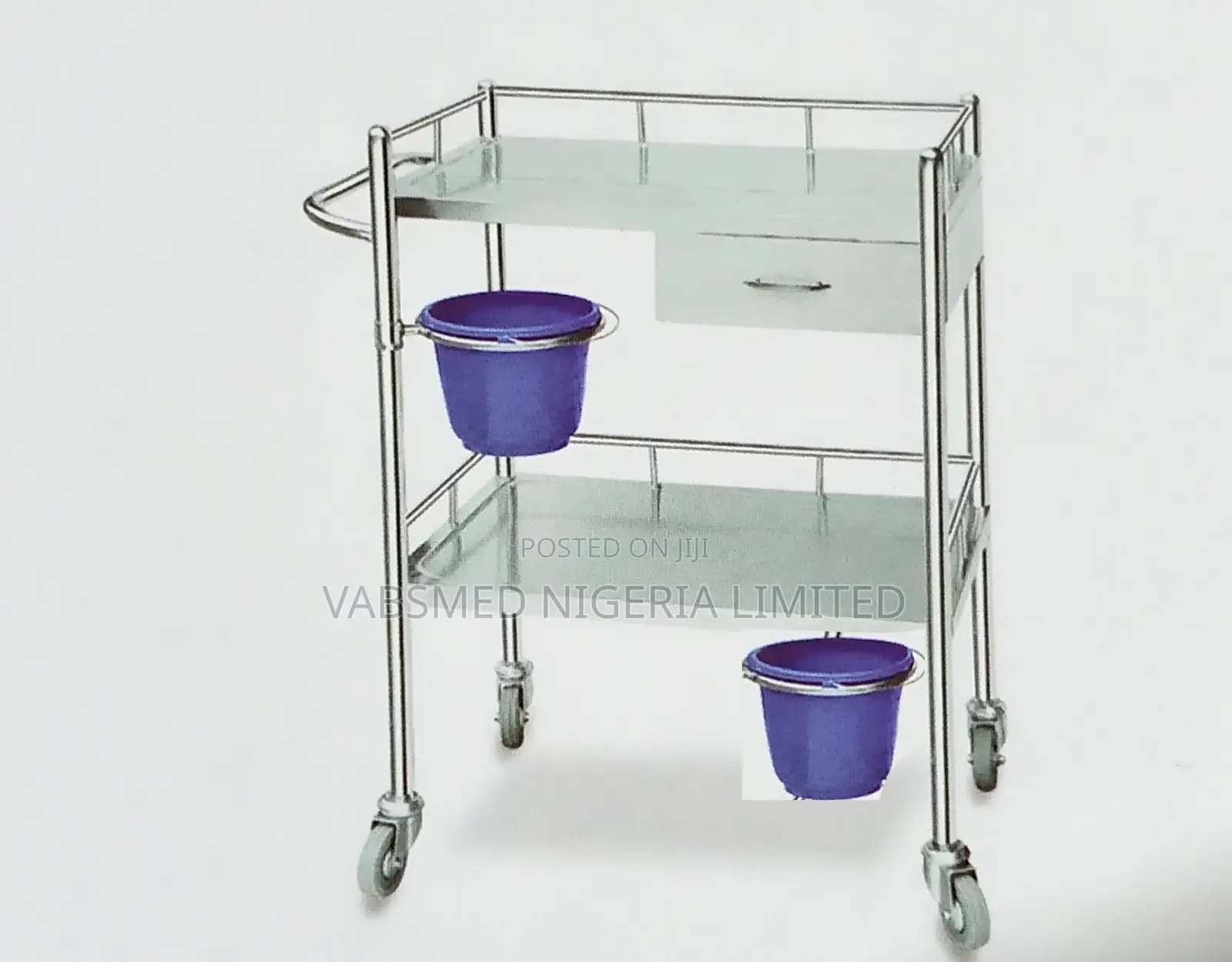 Dressing Trolley With 2-Buckets