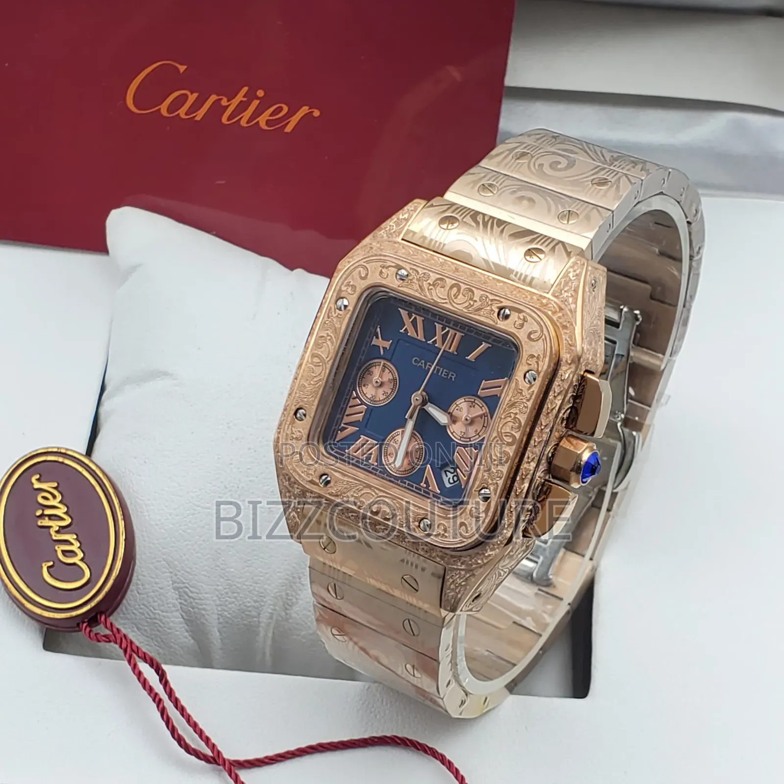 Original Cartier Gold Stainless Steel, Chronograph Watch