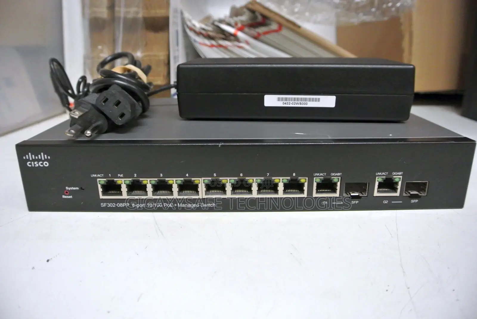 Cisco Sf302-08pp 8-Port 10/100 Poe Smart Switch 2x SFP Gigabit 62w