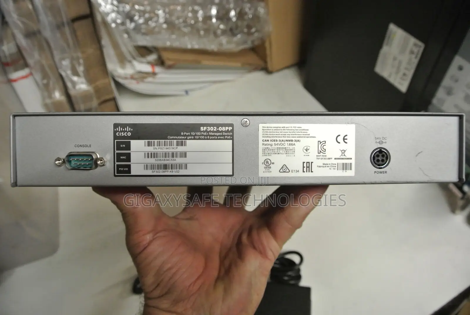 Cisco Sf302-08pp 8-Port 10/100 Poe Smart Switch 2x SFP Gigabit 62w