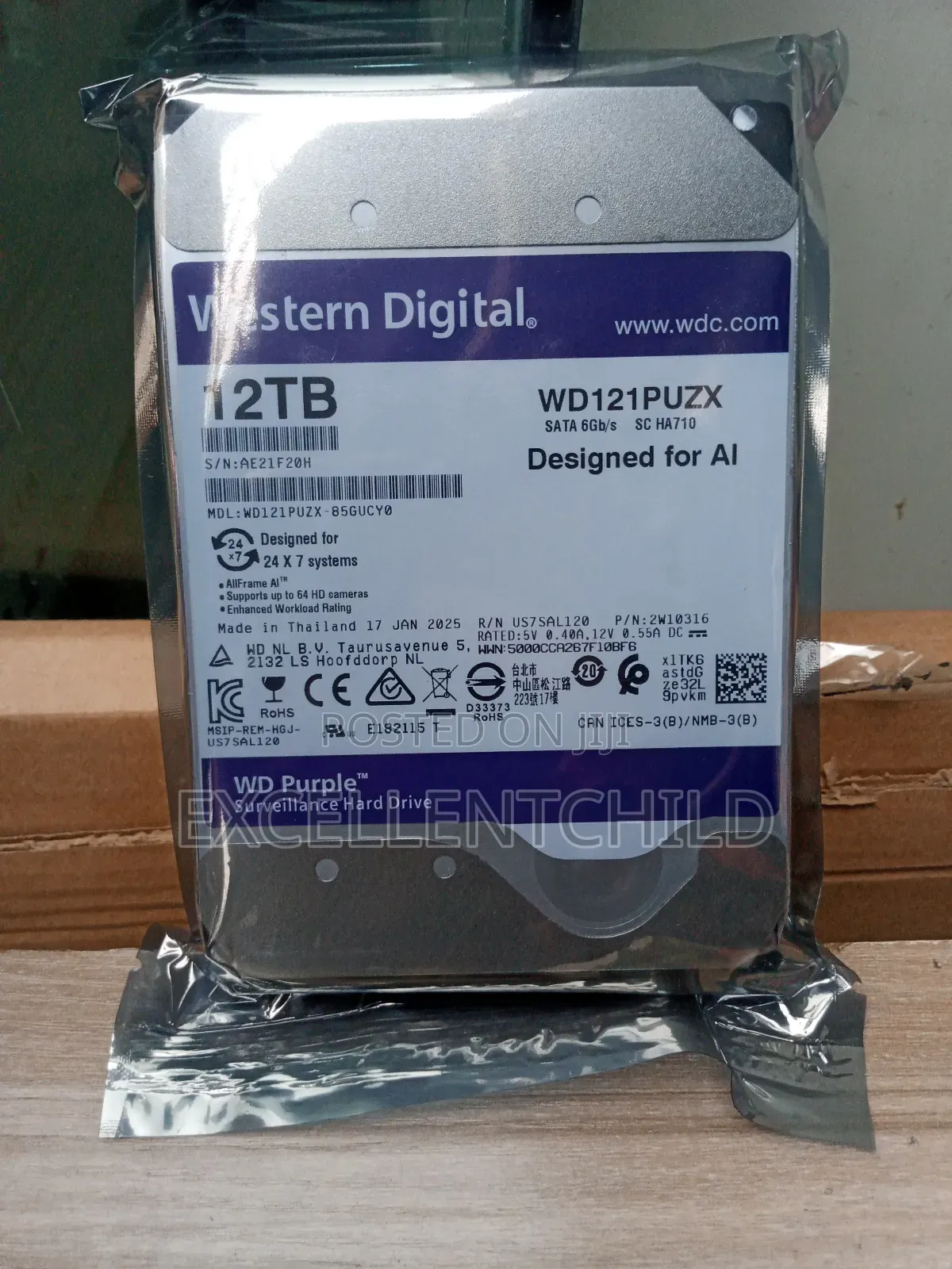 Wd Purple 12tb Surveillance Hdd