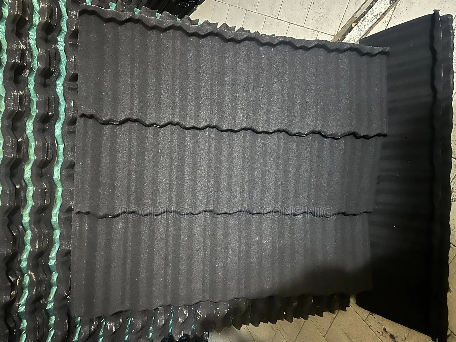 Plane Black Milano Roofing Sheet
