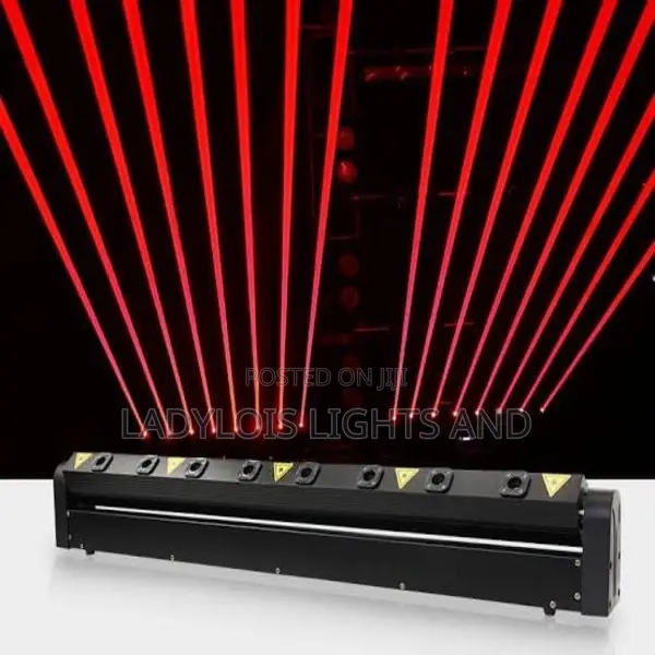 8 Eye Red Sweep Beam Laser Bar Light