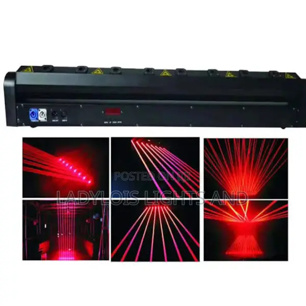 8 Eye Red Sweep Beam Laser Bar Light