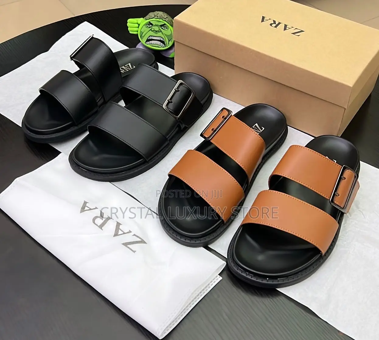 Zara Quality Luxury Men Genuine Leather Pam
