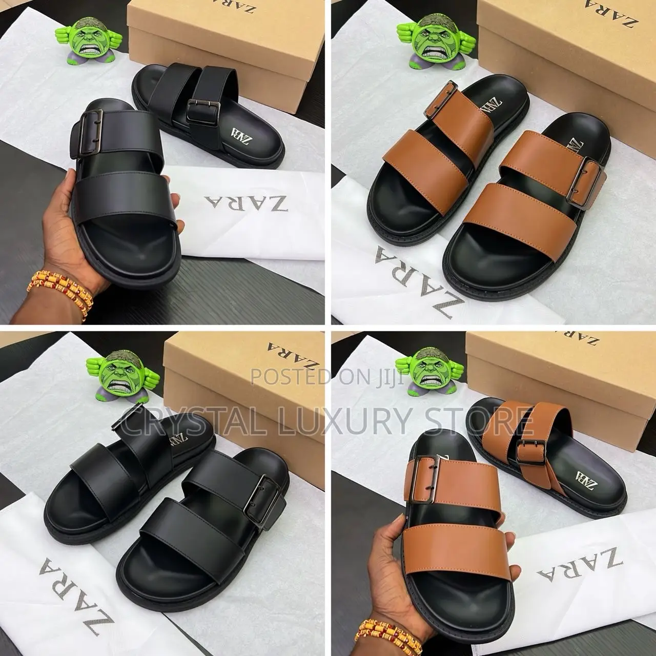 Zara Quality Luxury Men Genuine Leather Pam