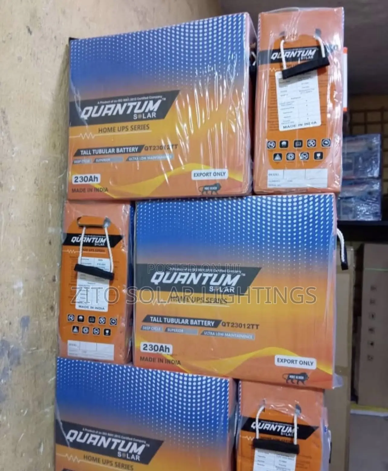 220amps / 240amps Solar Tubular Battery
