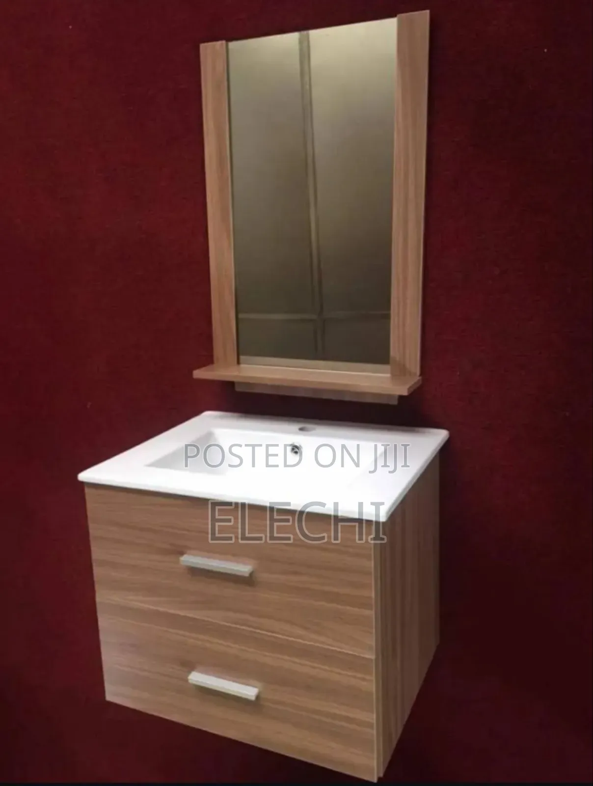 Brown Cabinet Basin 60cm