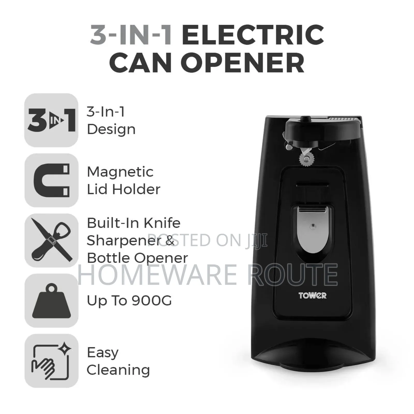 Tower Uk 3in1 Electric Can Opener