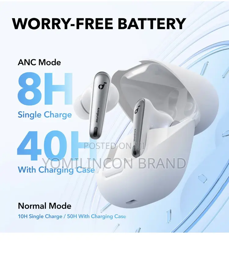 Soundcore by Anker Liberty 4 Nc Noise Cancelling Earbuds.