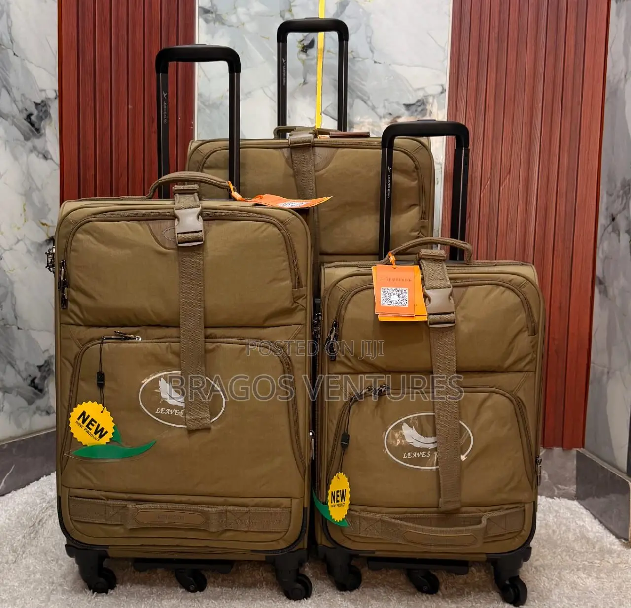 Set of 3pcs Leaves King Travel Man