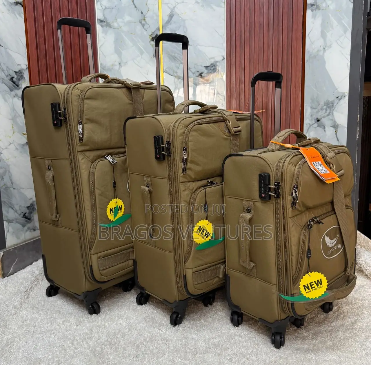 Set of 3pcs Leaves King Travel Man