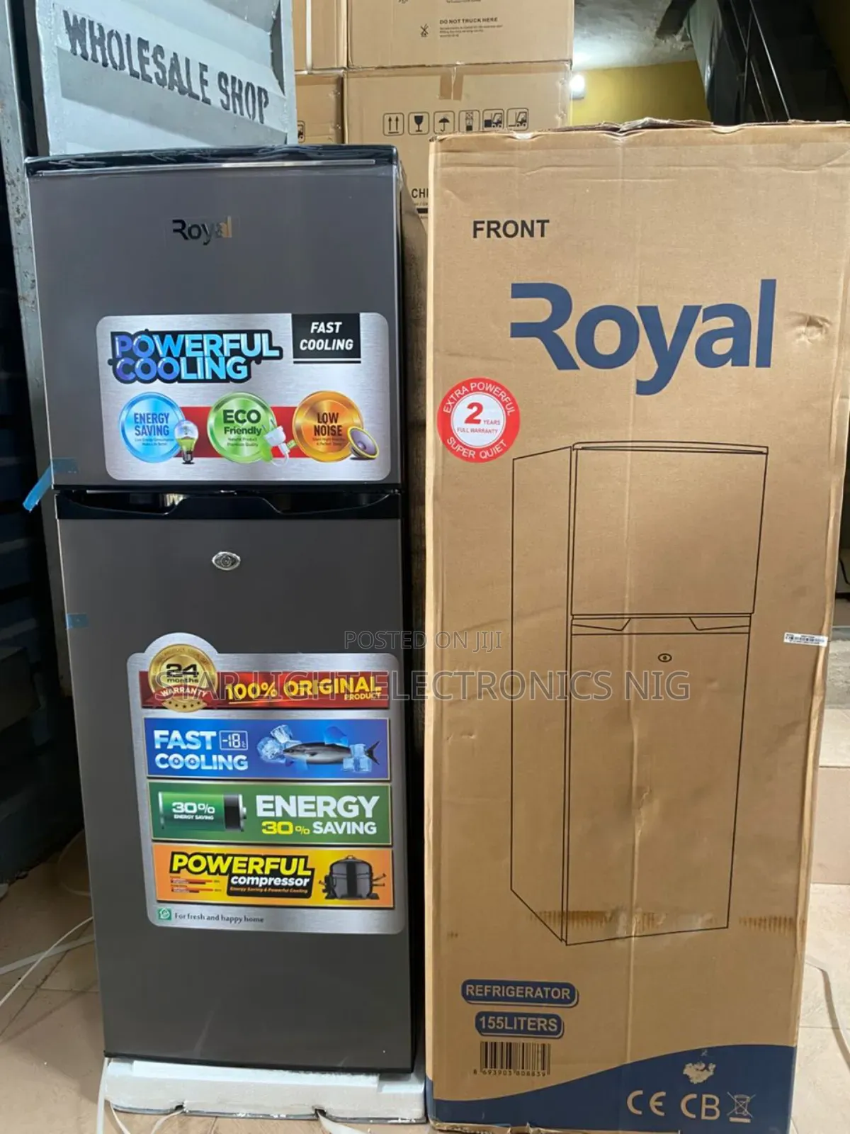 Double Door Refrigerator Royal 155 Liters