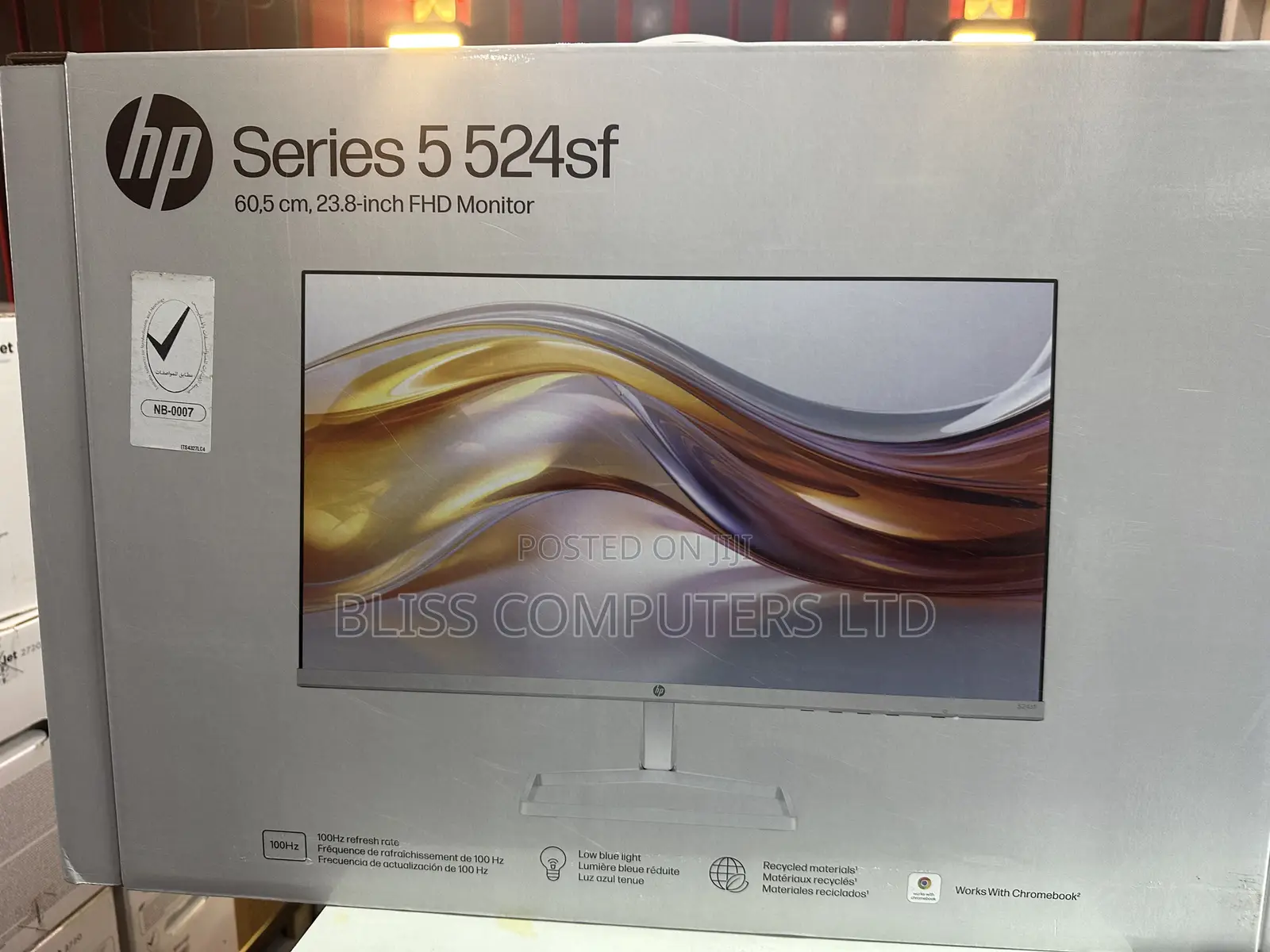 HP Series 5 524sf FHD Monitor 23.8 Silver