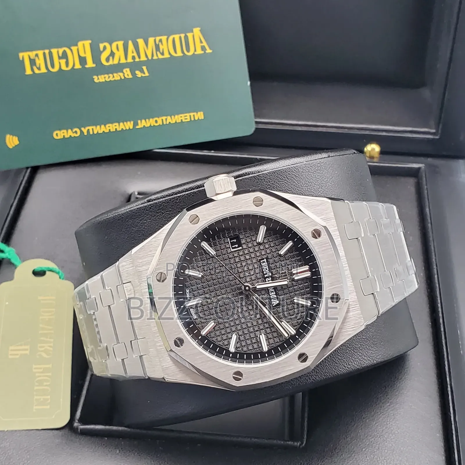 Original Audemars Silver Stainless Steel, Calendar Watch