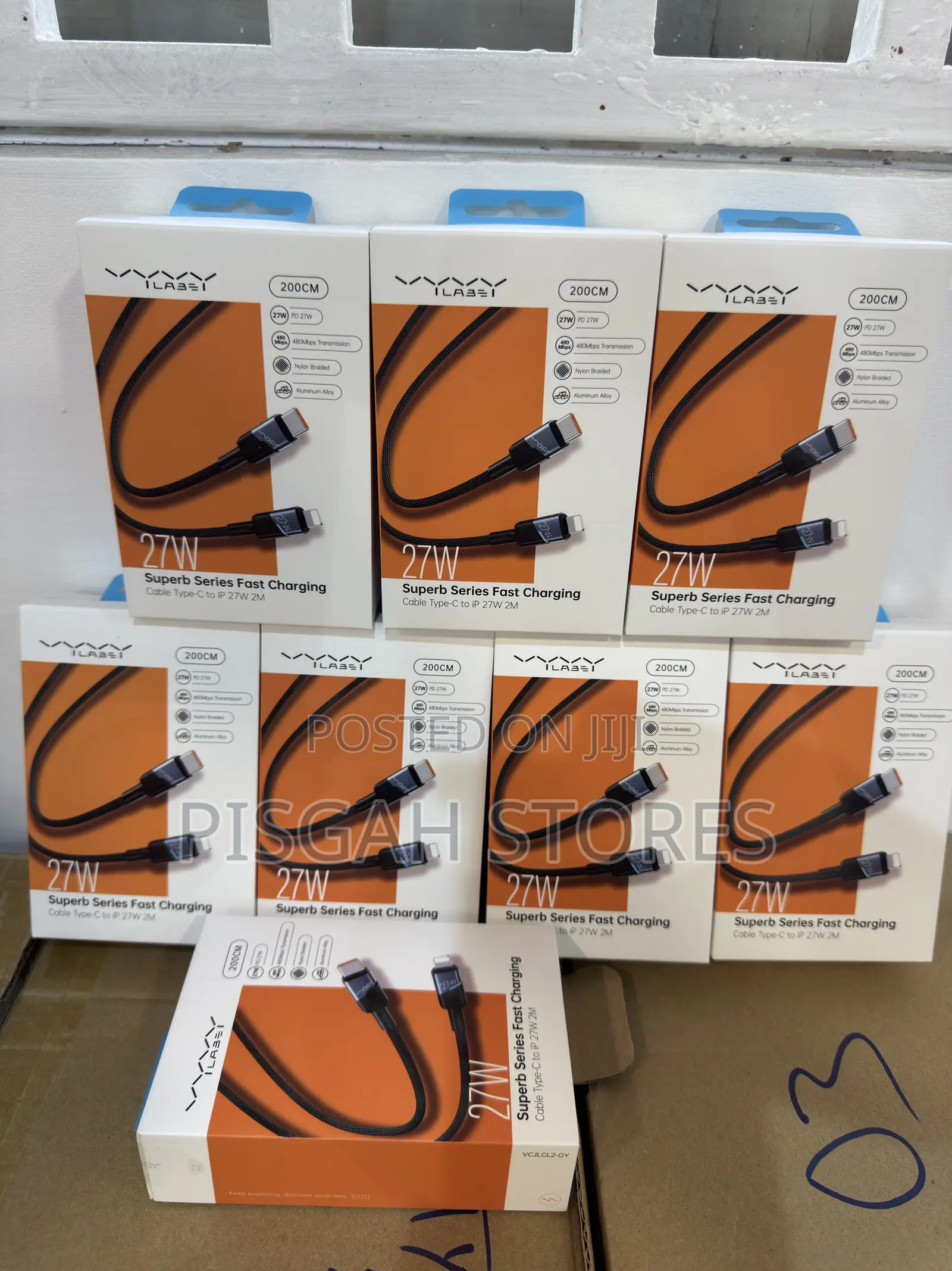 Vyvylabs Super Series Fast Charging Cable Type-C to Ip 27w