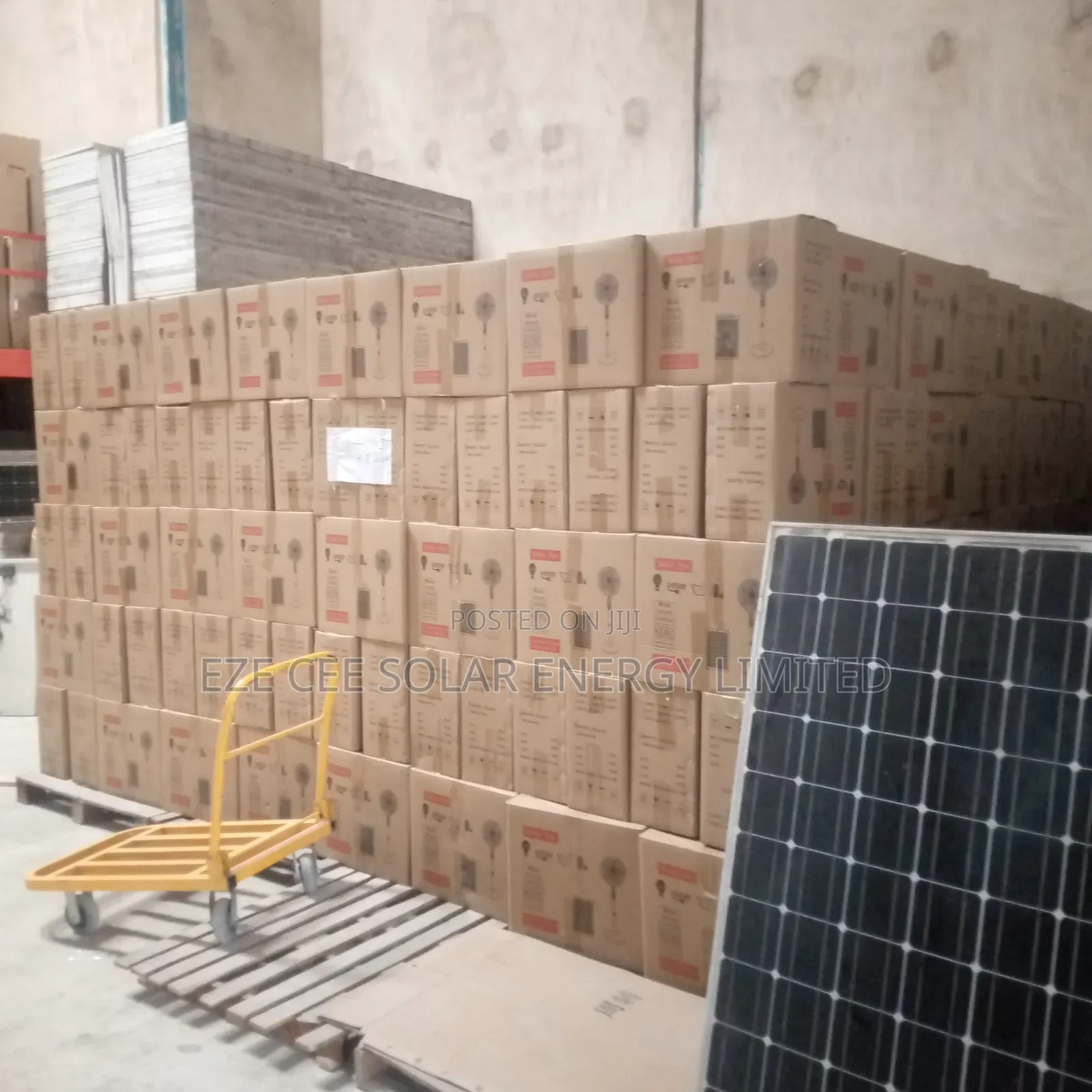 Solar Rechargeable Standing Fan