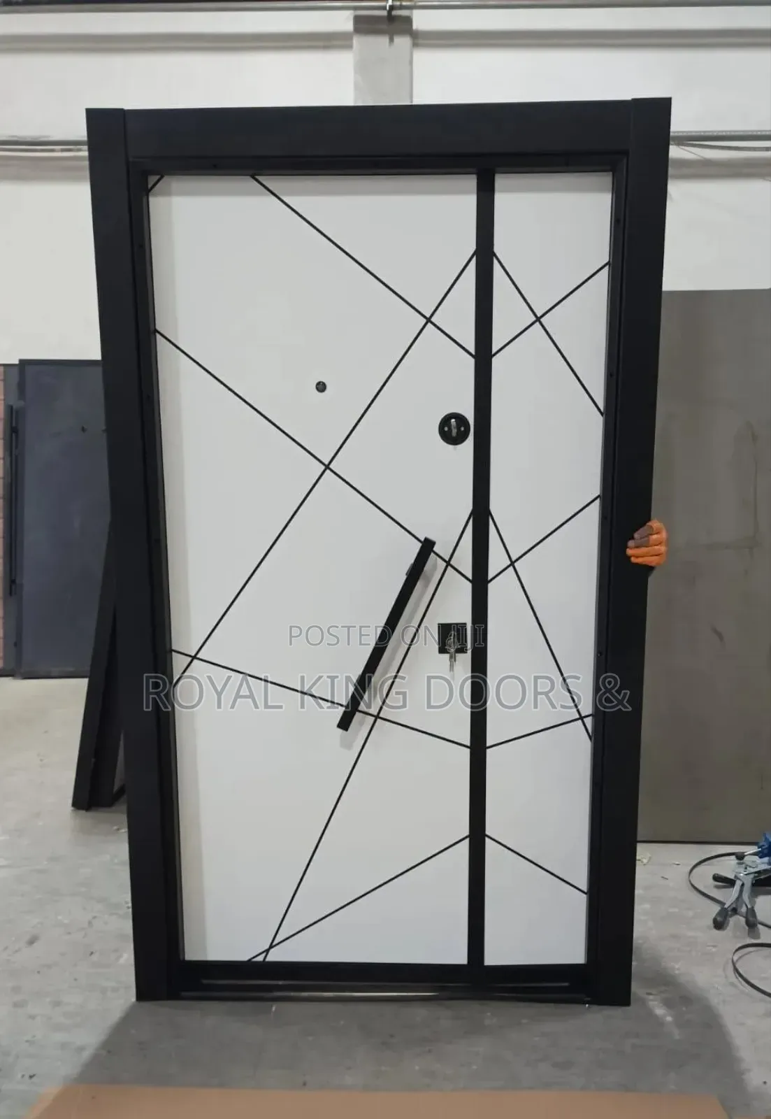 Turkey 4ft White and Black Door Security Doors