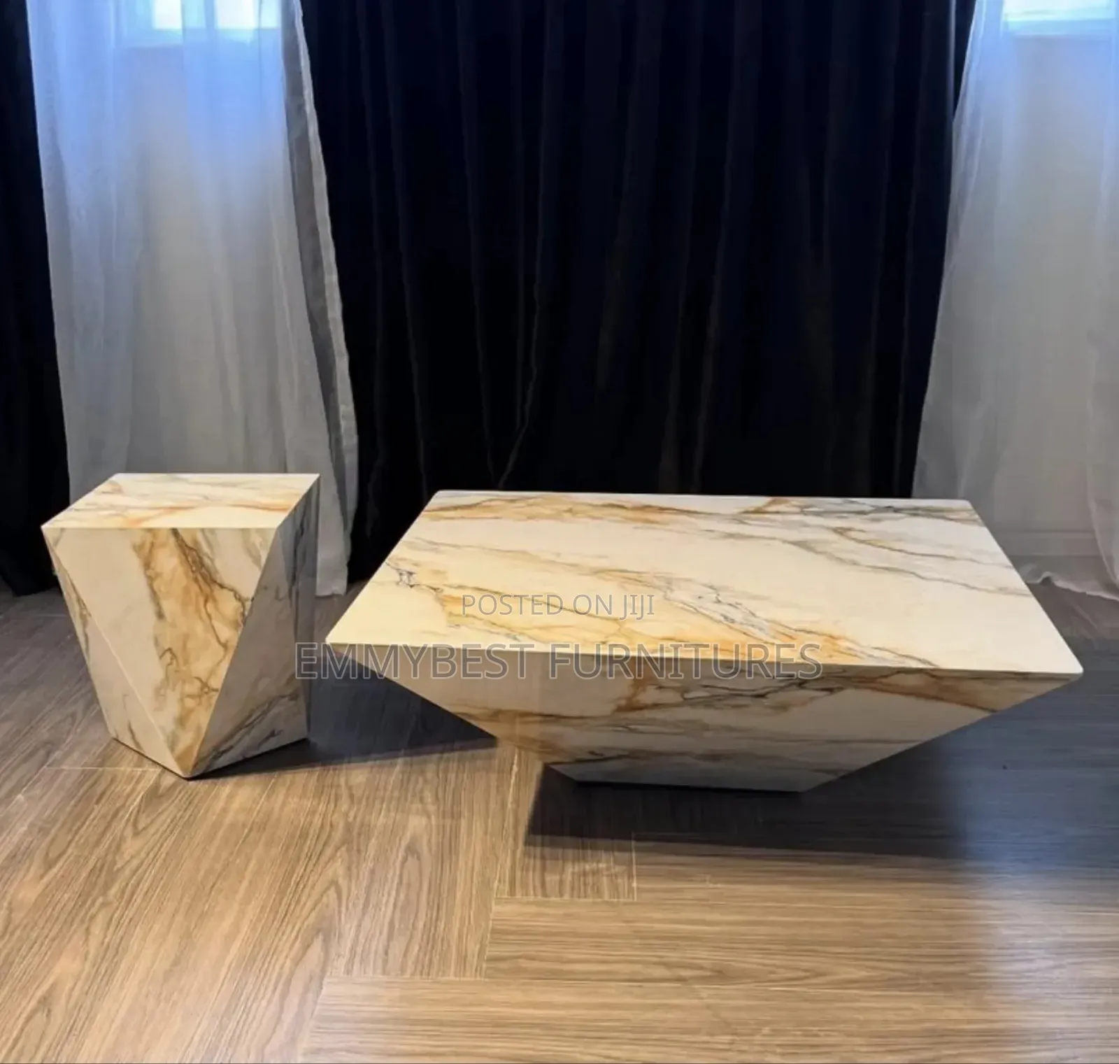 New Modern Marble Center Table Set.