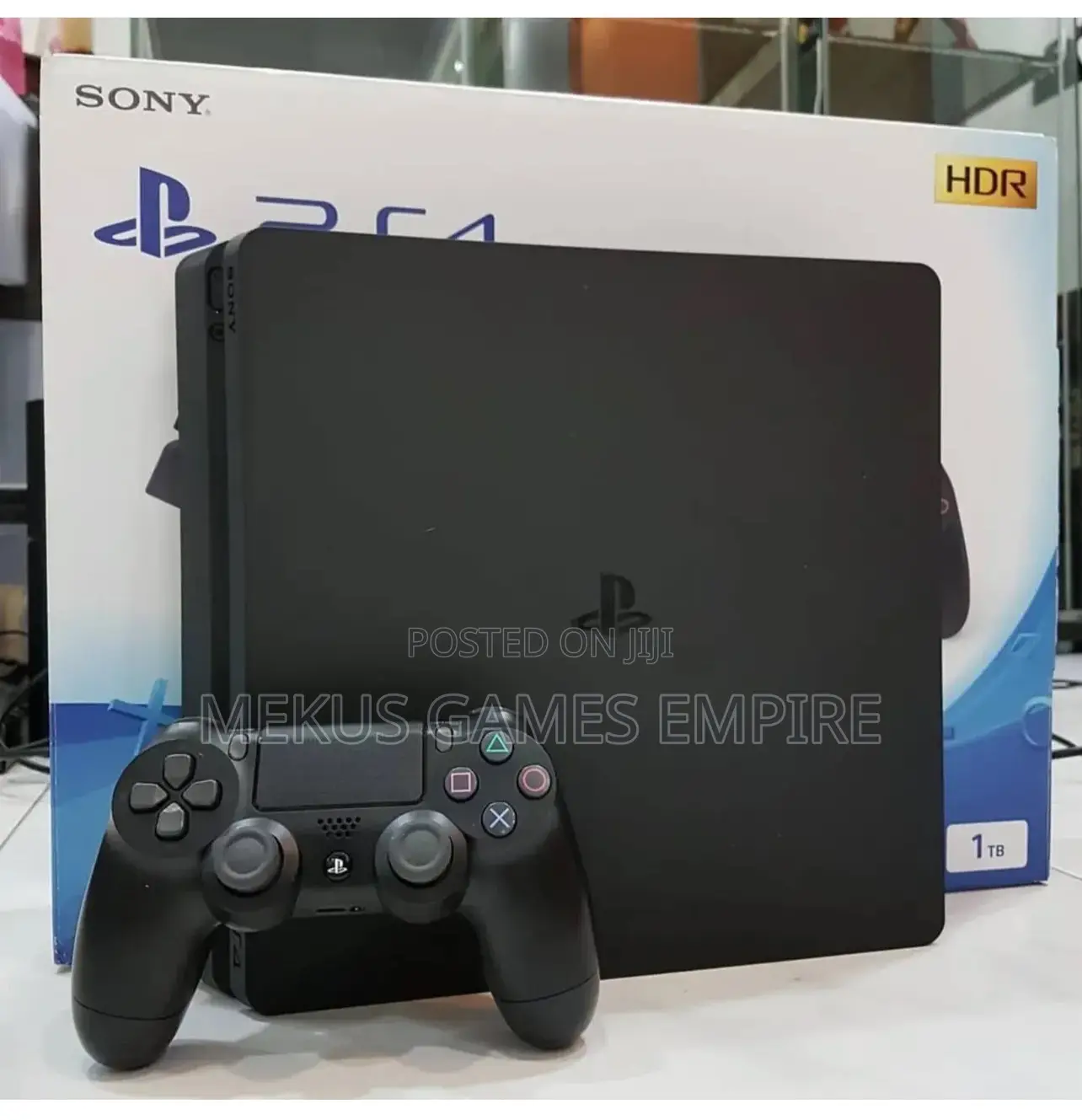 Ps4 Slim + 2 Pads and 10 Games Installed E.G Fc25,Pes25,Gta More